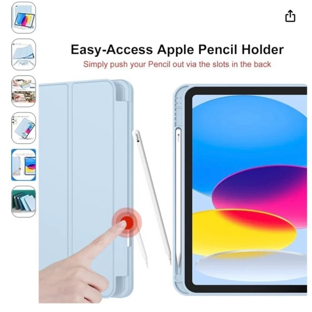 Imeet iPad Pro Case (A16) 11th Gen/10th Gen W/Pencil Holder Smart Cover NEW